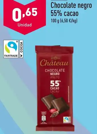 ALDI CHÂTEAUⓇ Chocolate negro 55% cacao oferta