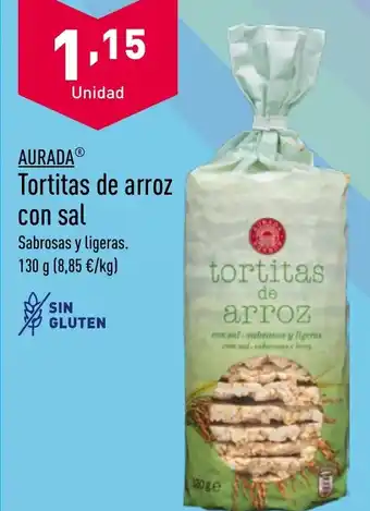 ALDI Tortitas de arroz con sal oferta
