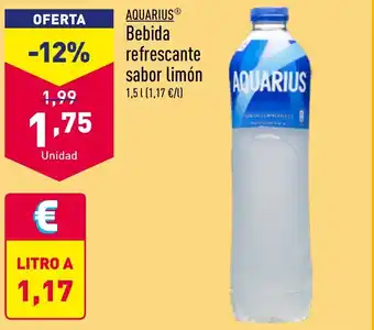 ALDI AQUARIUSⓇ Bebida refrescante sabor limón oferta