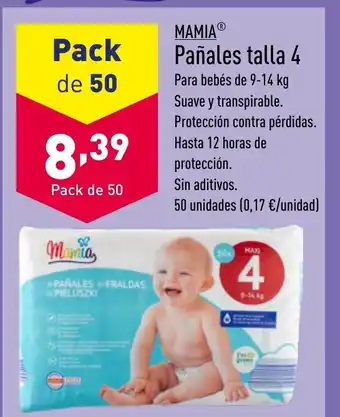 ALDI Pañales talla 4 oferta