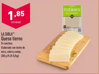 ALDI LA TABLAⓇ Queso tierno oferta