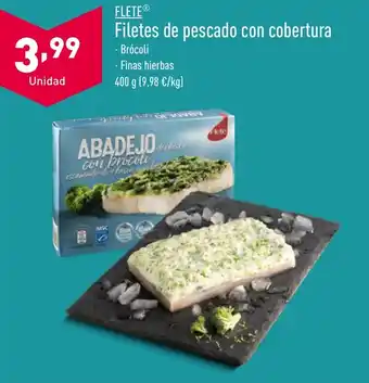 ALDI Filetes de pescado con cobertura oferta