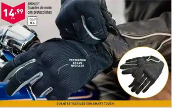 ALDI Guantes de moto con protecciones oferta