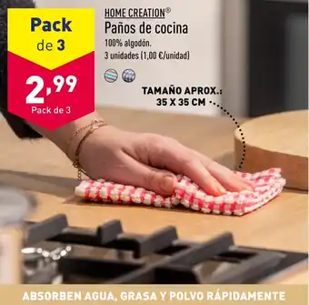ALDI HOME CREATIONⓇ Paños de cocina oferta