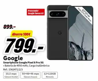 MediaMarkt Smartphone Google Pixel 8 Pro 5G oferta