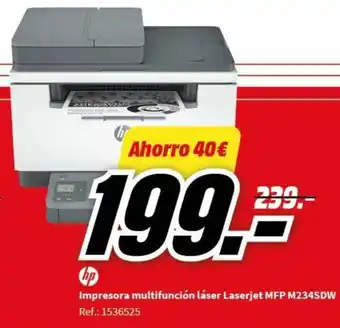 MediaMarkt Impresora multifunción láser Laserjet MFP M234SDW Ref.: 1536525 oferta