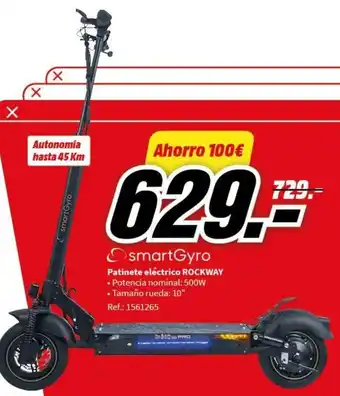 MediaMarkt Patinete eléctrico ROCKWAY oferta