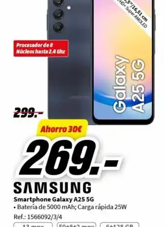 MediaMarkt Smartphone Galaxy A25 5G oferta
