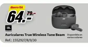 MediaMarkt Auriculares True Wireless Tune Beam oferta