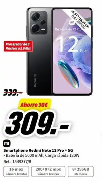 MediaMarkt Smartphone Redmi Note 12 Pro + 5G oferta