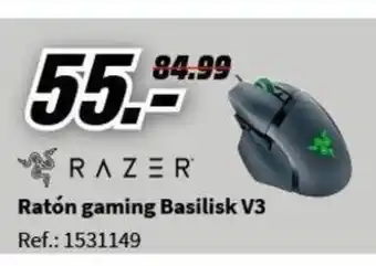 MediaMarkt Ratón gaming Basilisk V3 oferta
