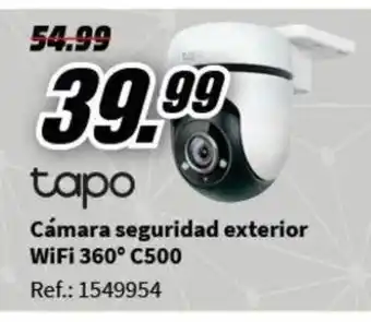 MediaMarkt Cámara seguridad exterior WiFi 360° C500 oferta