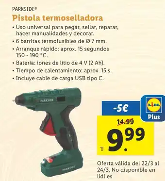 Lidl Pistola termoselladora oferta