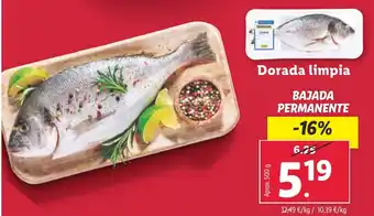 Lidl Dorada limpia oferta
