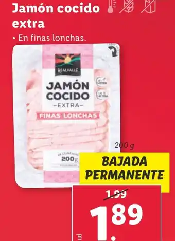 Lidl Jamón cocido extra oferta