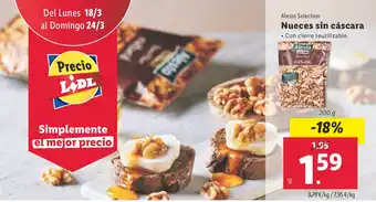 Nueces sin cáscara