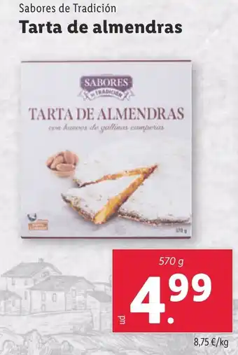 Lidl Tarta de almendras oferta