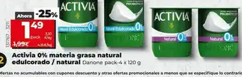 Maxi Dia Activia natural 0% oferta