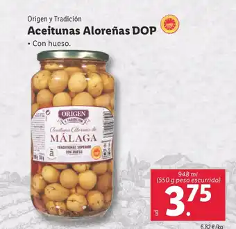 Lidl Aceitunas Aloreñas DOP oferta