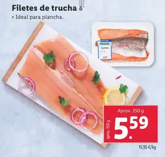 Lidl Filetes de trucha↓ oferta