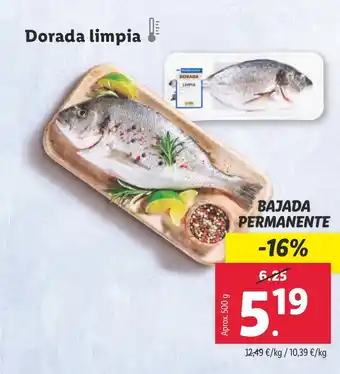 Lidl Dorada limpia oferta