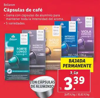 Lidl Cápsulas de café oferta