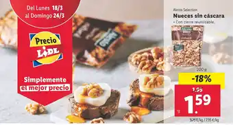 Lidl Nueces sin cáscara oferta