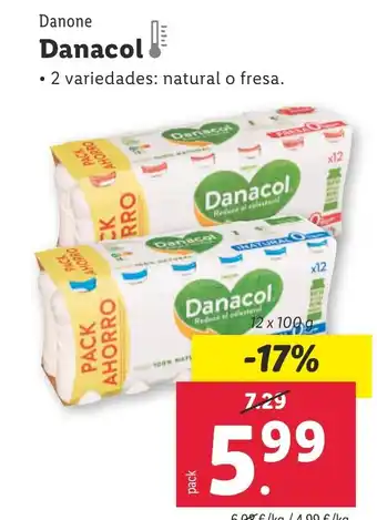 Lidl Danacol oferta