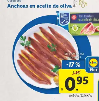 Lidl Anchoas en aceite de oliva oferta