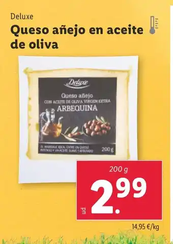 Lidl Queso añejo en aceite de oliva oferta
