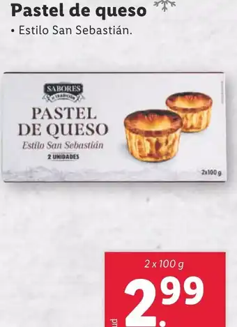 Lidl Pastel de queso oferta