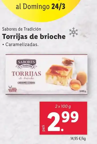 Lidl Torrijas de brioche oferta