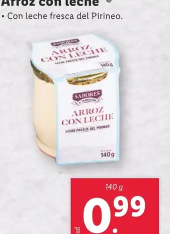 Lidl Arroz con leche oferta