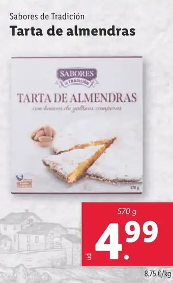 Lidl Tarta de almendras oferta