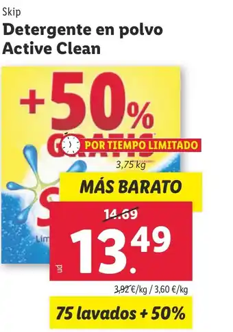 Lidl Detergente en polvo Active Clean oferta