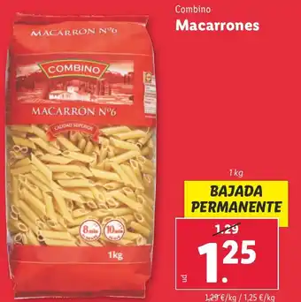 Lidl Macarrones oferta