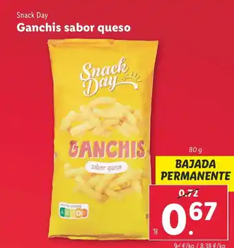 Lidl Ganchis sabor queso oferta