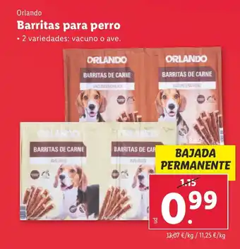 Lidl Barritas para perro oferta