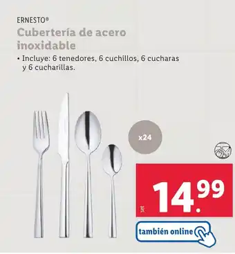 Lidl Cubertería de acero inoxidable oferta