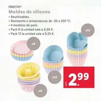 Lidl Moldes de silicona oferta