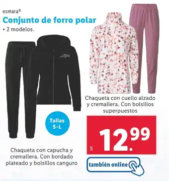 Lidl Conjunto de forro polar oferta