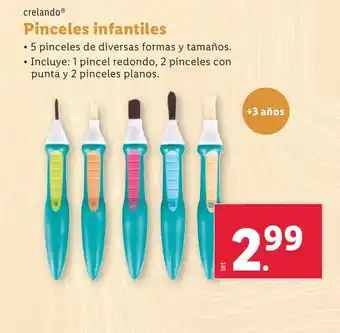 Lidl Pinceles infantiles oferta