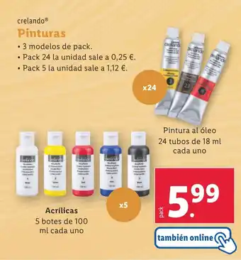 Lidl Pinturas oferta