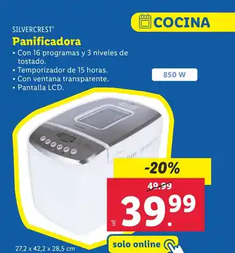 Lidl Panificadora oferta