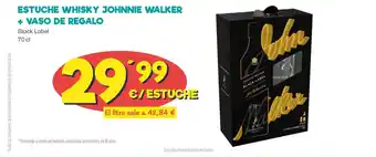 AhorraMas ESTUCHE WHISKY JOHNNIE WALKER + VASO DE REGALO oferta
