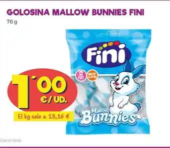 AhorraMas GOLOSINA MALLOW BUNNIES FINI oferta