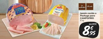 Carrefour Market Jamón cocido o pechuga pavo campofrío oferta