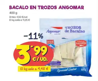 AhorraMas BACALO EN TROZOS ANGOMAR oferta