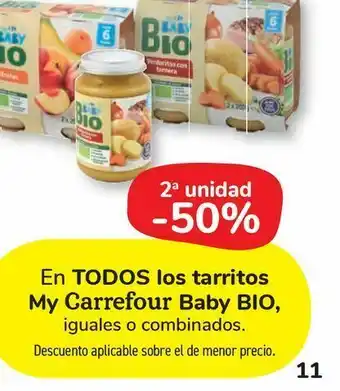 Carrefour Market En todos los tarritos my carrefour baby bio oferta