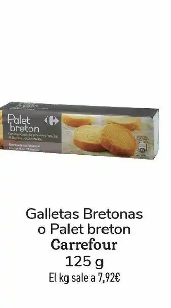 Carrefour Market Galletas bretonas o palet breton carrefour 125 g oferta